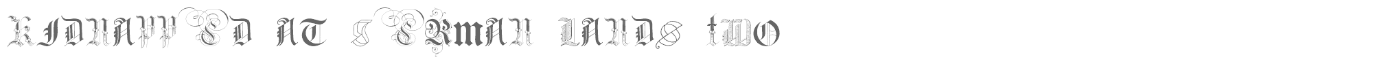 Kidnapped at German Lands Two Kidnapped at German Lands Two.ttf font preview